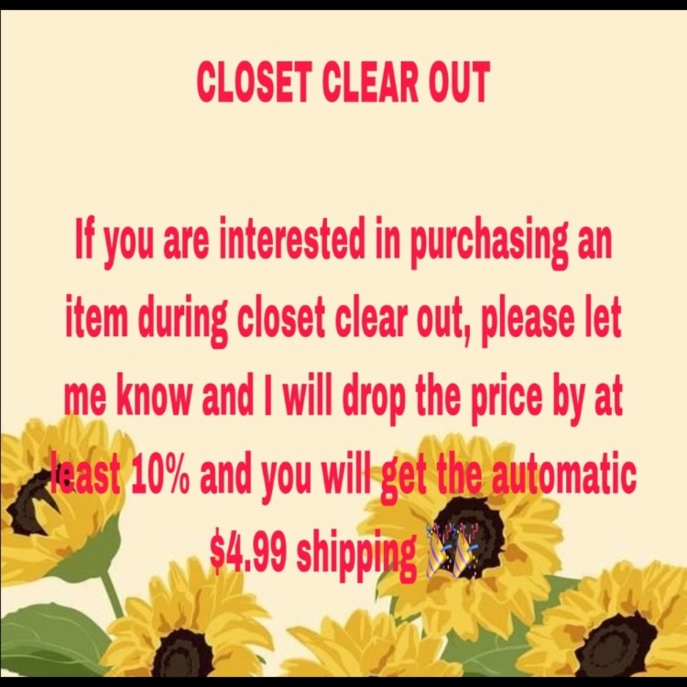 CLOSET CLEAR OUT!